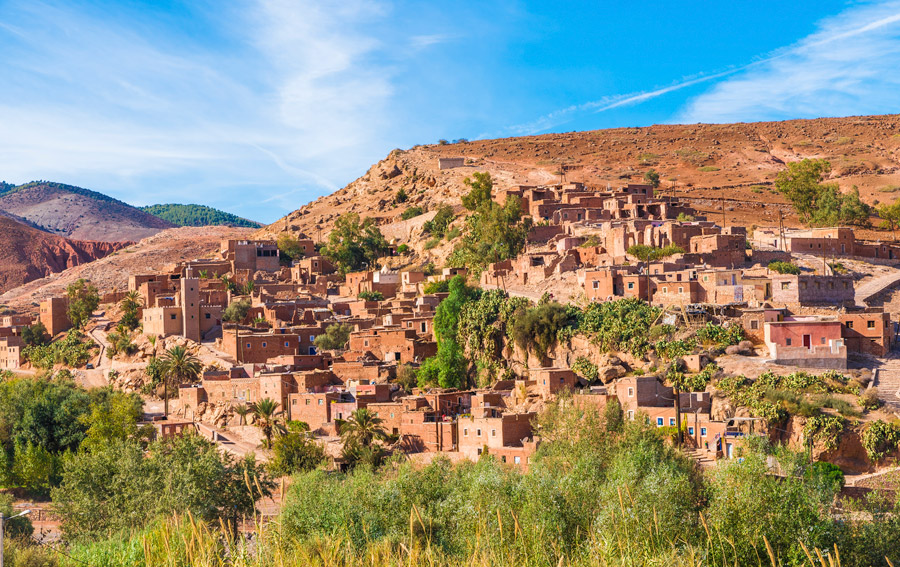 Berber Village in Atlas Mountains