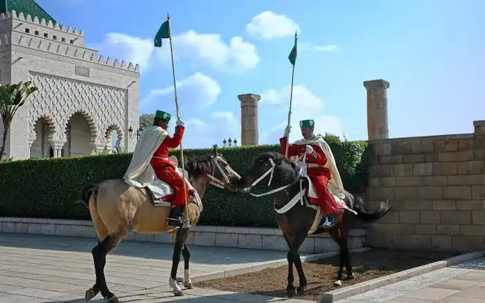 Two gardens of the Royal Palace in Rabat 