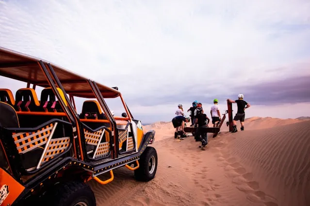 Sandboarding in Merzouga Sahara Desert