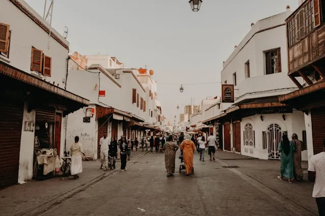 People walking in Peace in the Capital City of rabat
