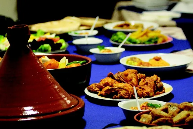 Different Tajine and Dishes Representing Morocco's Rich Cultural Heritage and Hospitality