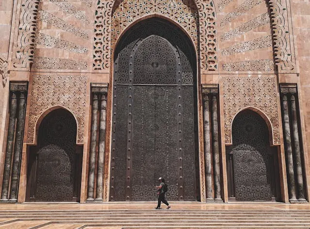 Two Tourist walking safely in Casablanca