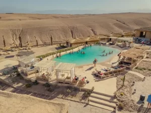 A Pool inside the Sahara Desert of Agafay
