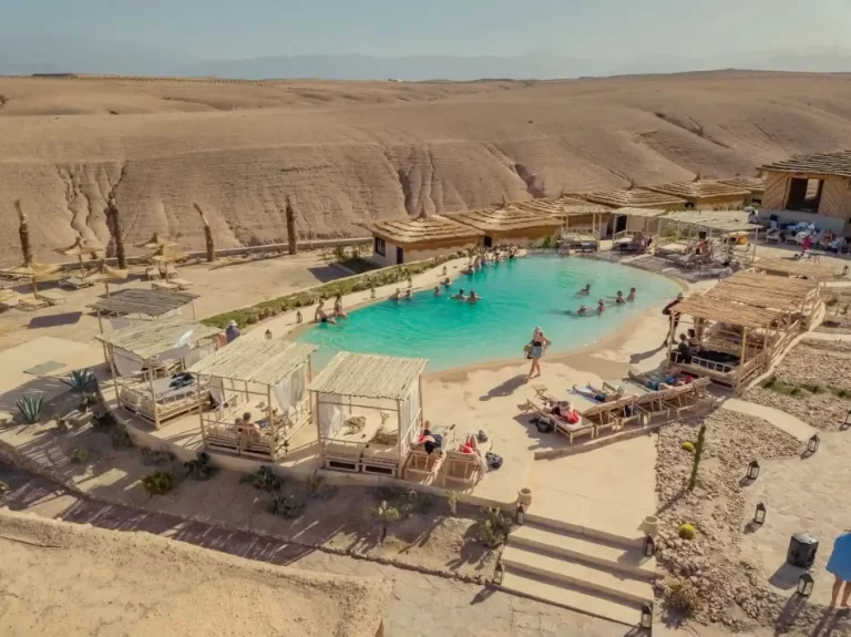 A Pool inside the Sahara Desert of Agafay