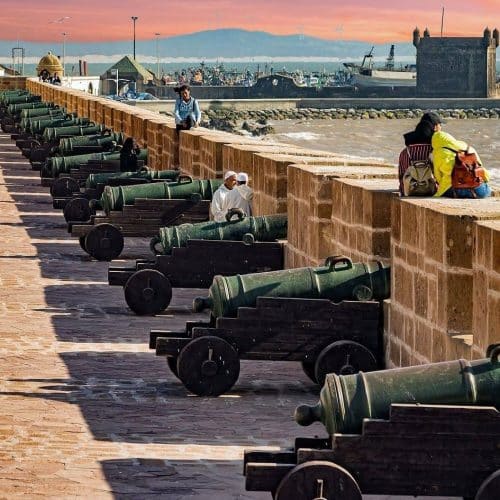 Essaouira seafront on a private 13-day Morocco tour from Casablanca